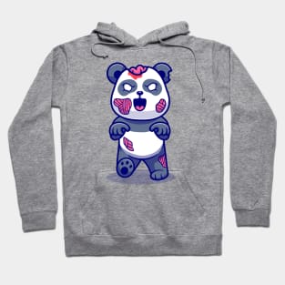 Cute Panda Zombie Cartoon Hoodie